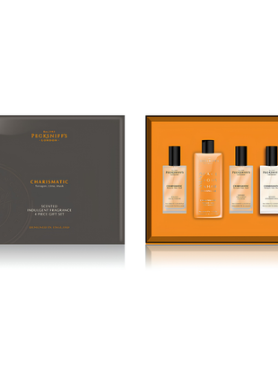 Pecksniff's London Charismatic Tarragon Lime Musk Scented Indulgent Fragrance 4 Piece Gift Set