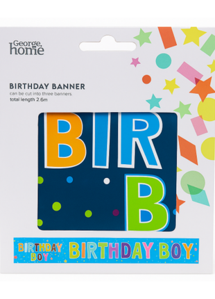George Home Birthday Banner (Boy)