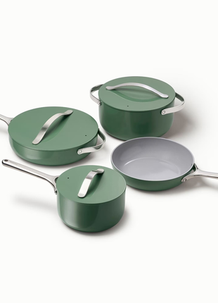 Caraway Cookware Set & Cabinet Organizer