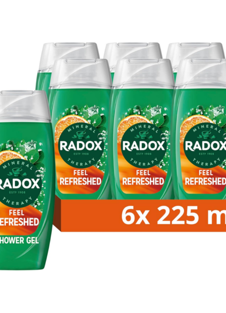 Radox Feel Refreshed Shower Gel (225ml by 6)