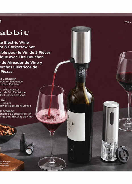 Rabbit Electric Corkscrew Wine Set
