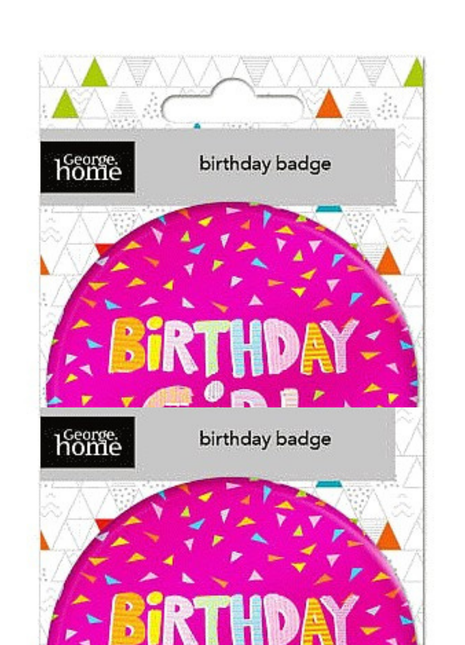 George Home Birthday Badge (Girl)