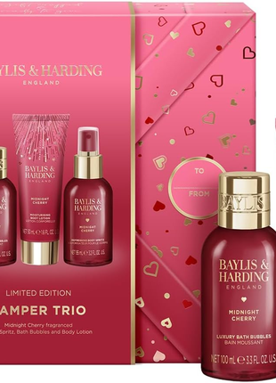 Baylis & Harding Midnight Cherry Collection Limited Edition- Pamper Trio
