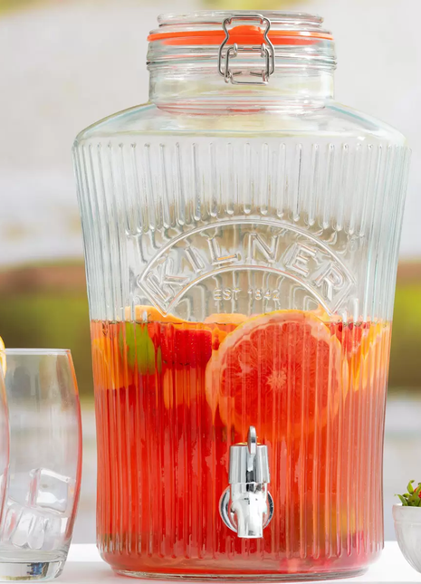Kilner Glass Clip Top Drinks Dispenser-8L