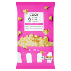 Tesco sweet and salty 6 pack popcorn
