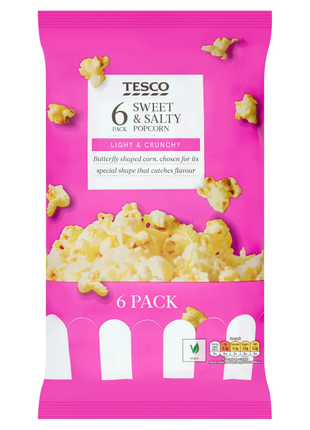 Tesco sweet and salty 6 pack popcorn