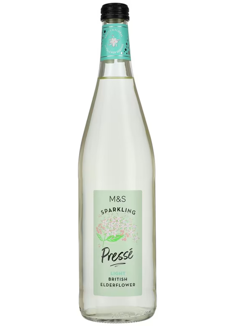 M & S Sparkling Presse British Elderflower 750ml