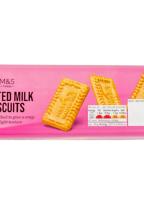 M & S Malted Milk Biscuits 200g