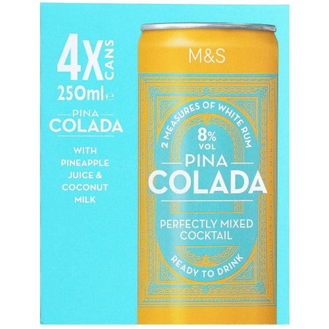 M & S Pina Colada-4 Cans x 250ml