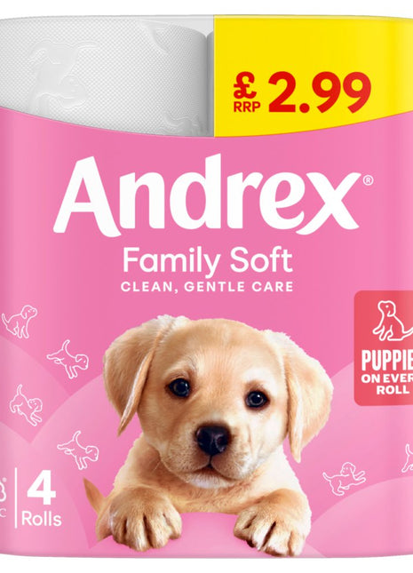 Andrex Family Soft Tissue 4rolls x 6