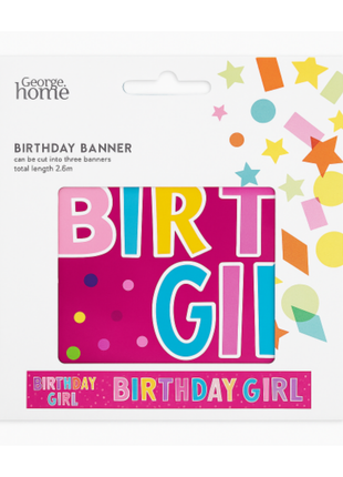 George Home Birthday Banner (Girl)