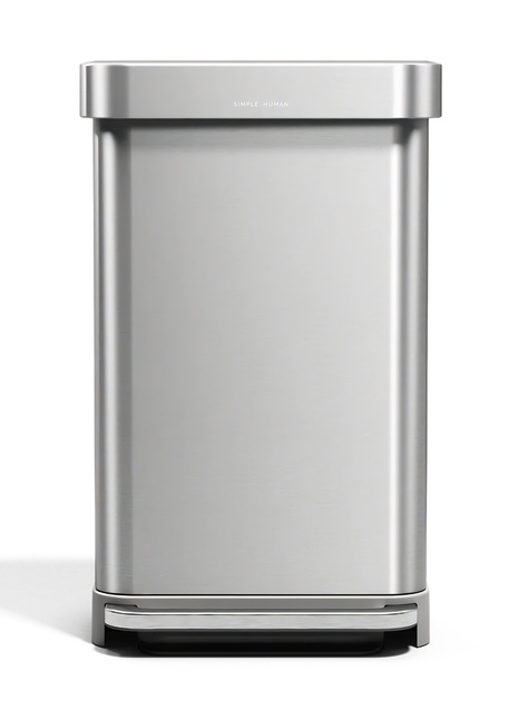 Simple Human Stainless Steel Rectangular Step Can-45L