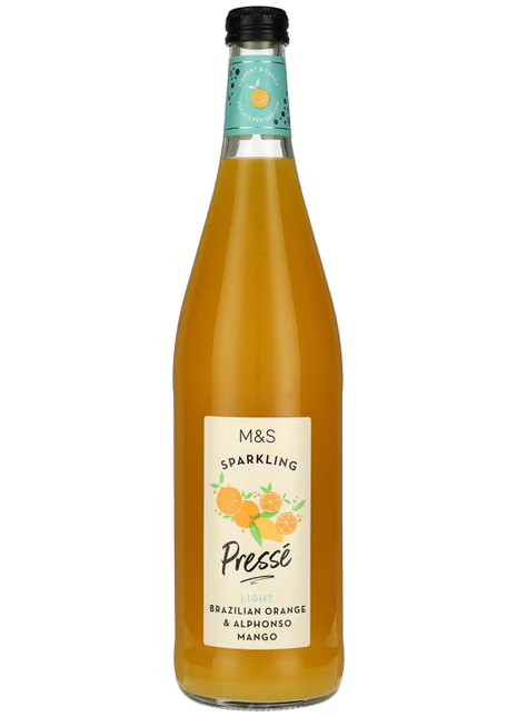 M & S Sparkling Presse Brazilian Orange and Mango 750ml