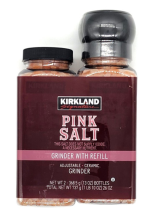 Kirkland Pink Salt Grinder with Refill