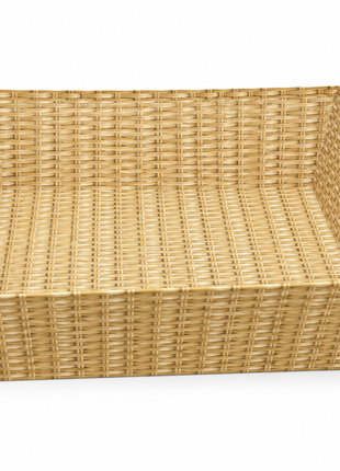 Large Wicker Effect Cardboard Tray