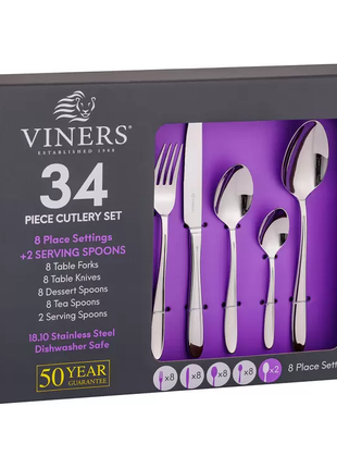 Viners 34 Piece Cutlery Set