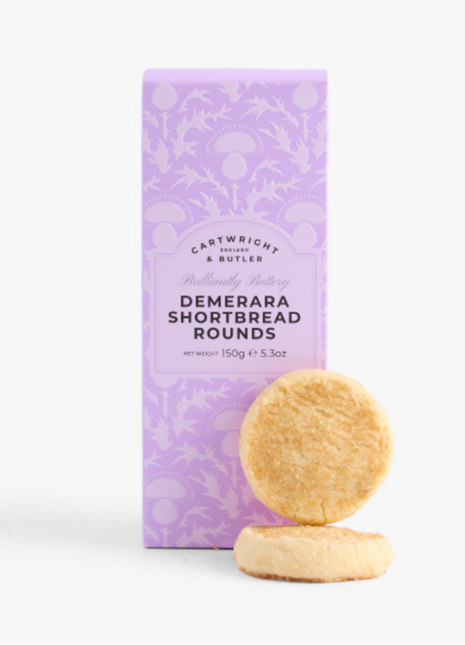 Cartwright & Butler Demerara Shortbread Rounds in Carton 150g