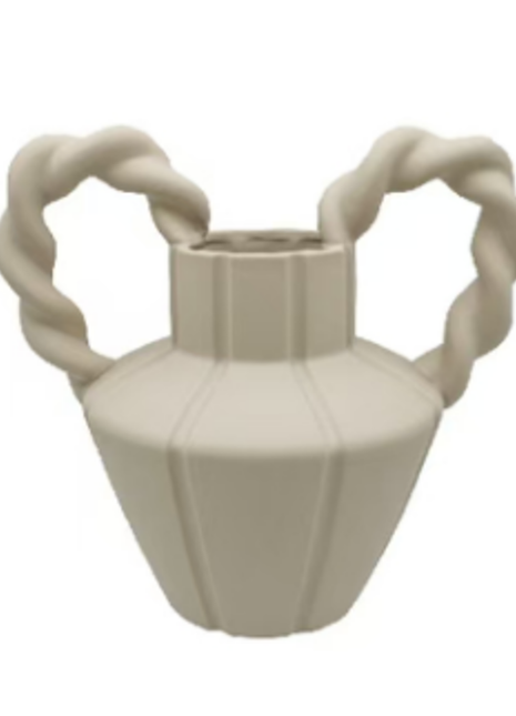 Vintage Double Handle Ceramic Vase