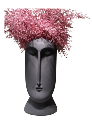 Long Black Face Decor
