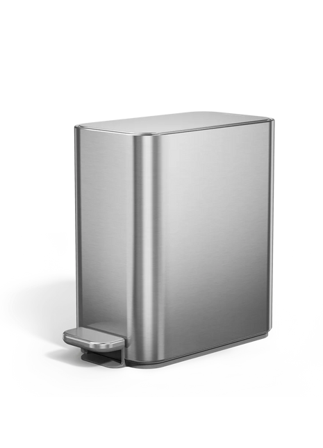 Simple Human Slim Pedal Bin 5L Polished