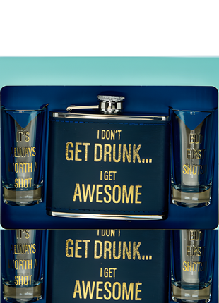 Hot shot-Hip Flask Set