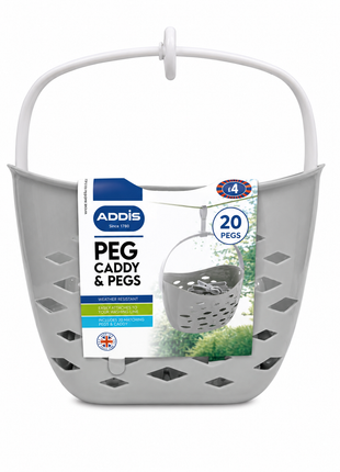 Addis 20 Peg Caddy & Pegs Basket