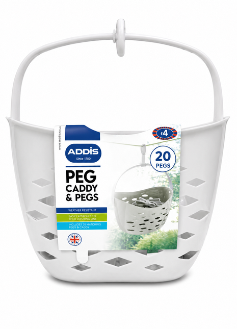 Addis 20 Peg Caddy & Pegs Basket
