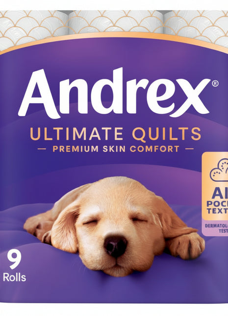 Andrex Toilet Tissue Ultimate Quilts 9Rolls -36 Rolls
