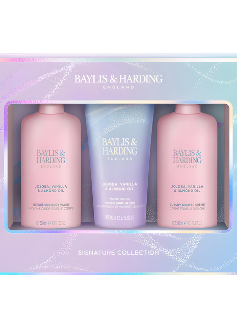 Baylis & Harding Jojoba, Vanilla and Almond Oil Signature 3 in 1 Gift Set