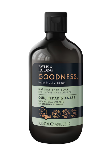 Baylis & Harding Goodness Oud Cedar & Amber Bath Soak 500ml
