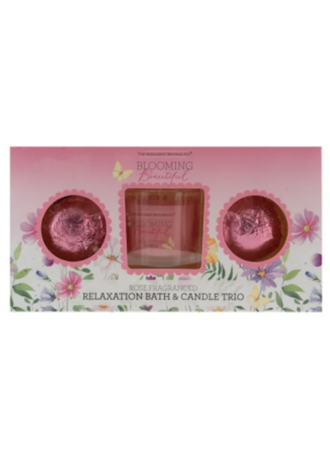 Blooming Beautiful Relaxation Bath & Candle Trio — product pack shot