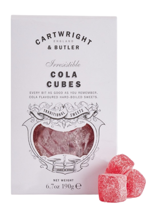 Cartwright & Butler Cola Cubes Sweets in carton 190g