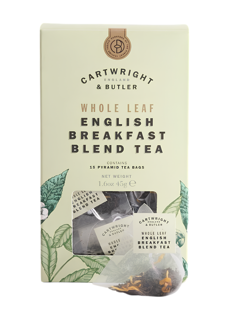 Cartwright & Butler English Breakfast Blend Tea Whole Leaf 45g in Carton