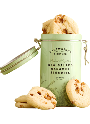 Cartwright & Butler Sea Salted Caramel Biscuits 200g in Tin