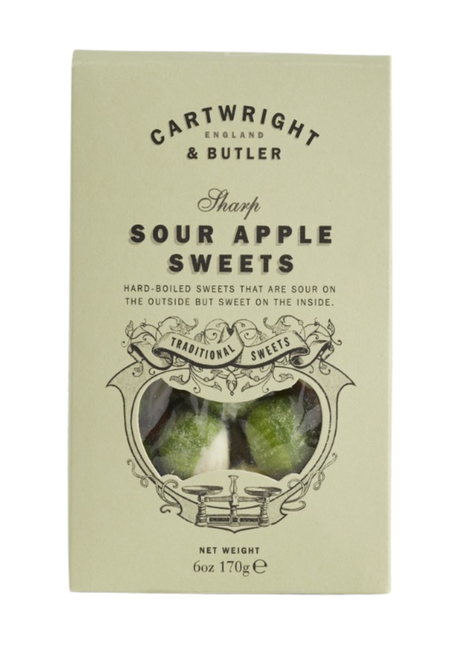 Cartwright & Butler Sour Apple Sweets in carton 170g