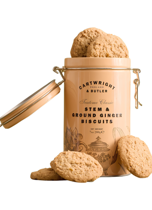 Cartwright & Butler Stem & Ground Ginger Biscuits 200g in Tin