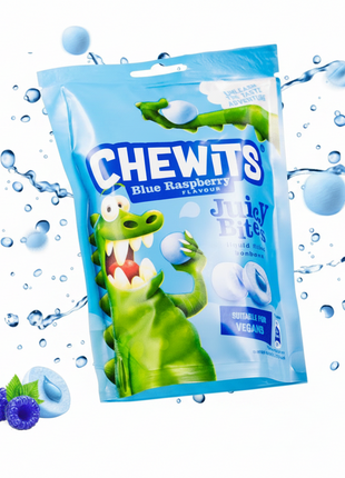 Chewits Blue Raspberry  Flavour Juicy Bites 115g