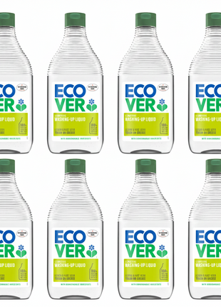Ecover Washing Up Liquid Lemon & Aloe Vera 450ml x 8