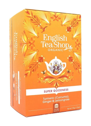 English Tea Shop Organic Turmeric, Ginger & Lemongrass 20 Teabags 35g