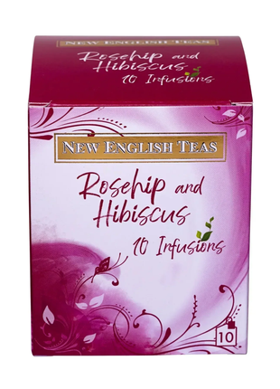 New English Teas-Rosehip & Hibiscus 10Teabag Box 20g