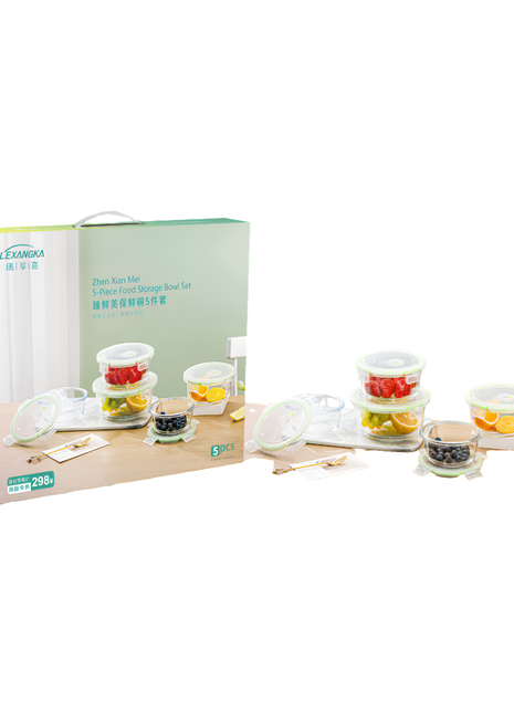 Harmony 5-piece Food Storage bowl Set-Round