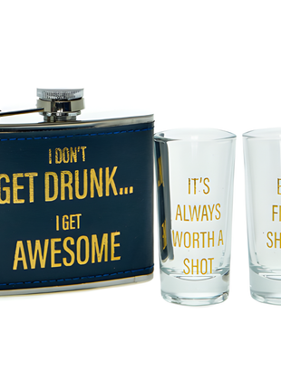 Hot shot-Hip Flask Set