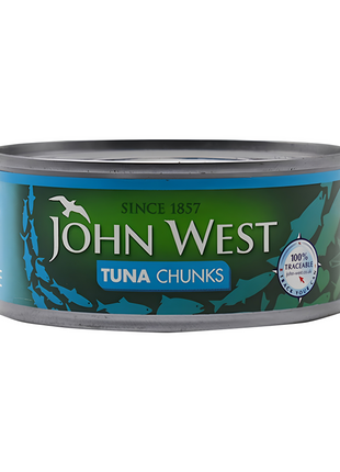 Johnwest Tuna Chunks in Brine-145g
