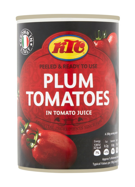 KTC Italian Peeled Plum Tomatoes in Tomato Sauce 400g