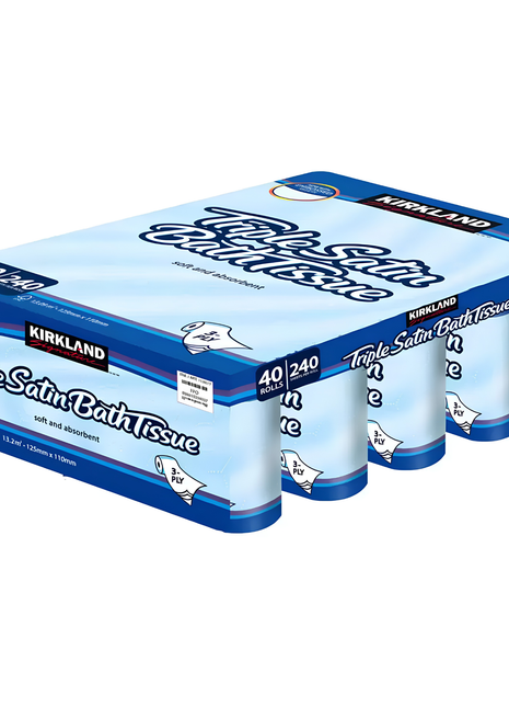 Kirkland Triple Satin Toilet Roll-40 rolls