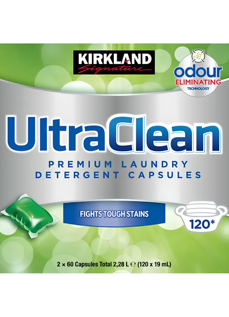 Kirkland Ultra Clean Laundry Capsules 120 x 19ml