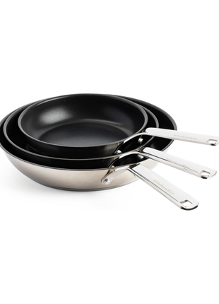 Kitchen Aid Stainless Steel Fry Pan 3pcs