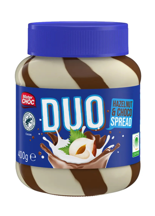 Mister Choc Duo Hazelnut & Choco Spread-400g