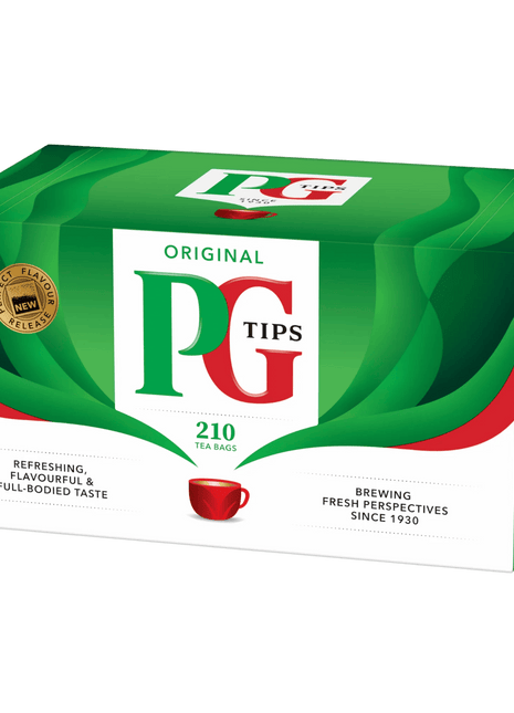 PG Tips 210 Tea Bags — product pack shot