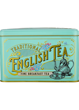 New English Teas-Vintage Victorian English Breakfast 40Teabags Classic Tea Tin Mint 80g
